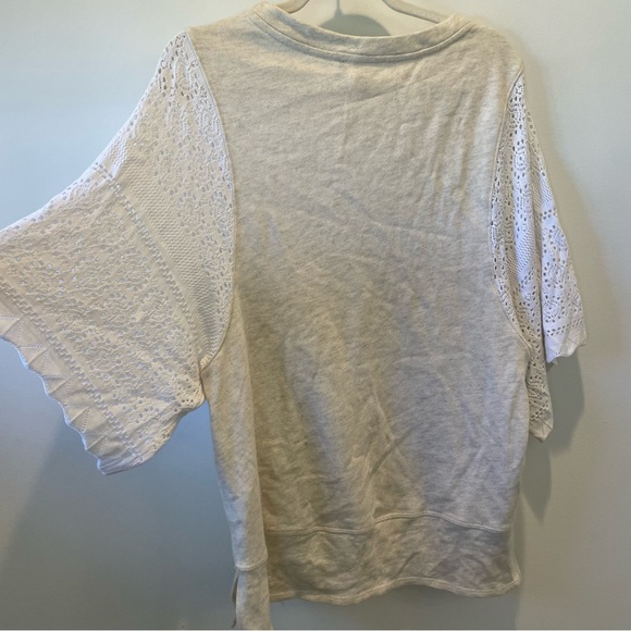 Anthropologie Akemi + kin crochet knit short sleeve top small - Picture 4 of 8